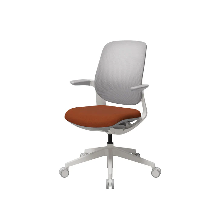 T25 Small Ergonomic Office Chair (Black Mesh Back, Black Seat) - Image 7